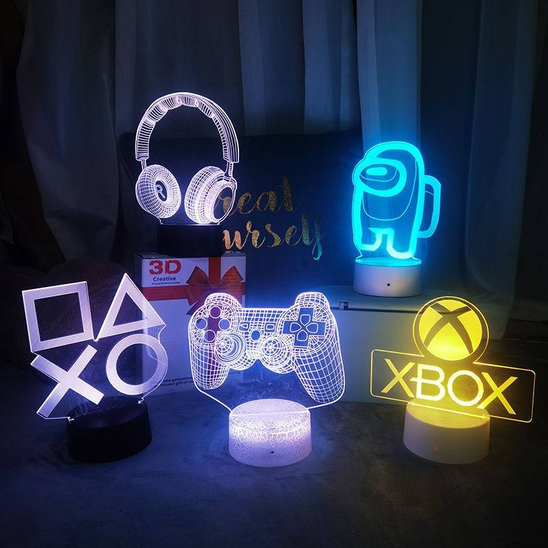 Custom 3D Gaming Night Lamp (Christmas Gift)